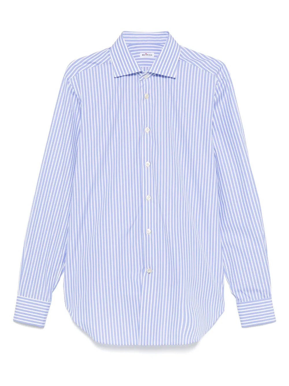 Kiton camisa con rayas estampadas | azul | Image 1