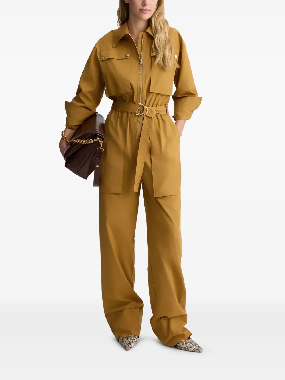 LIU JO worker jumpsuit - Beige