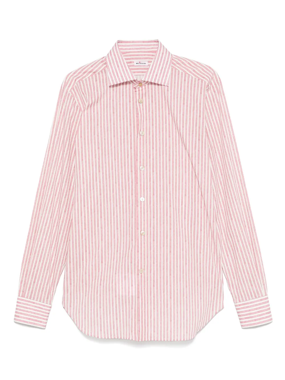 KITON CANDY-STRIPED SHIRT 