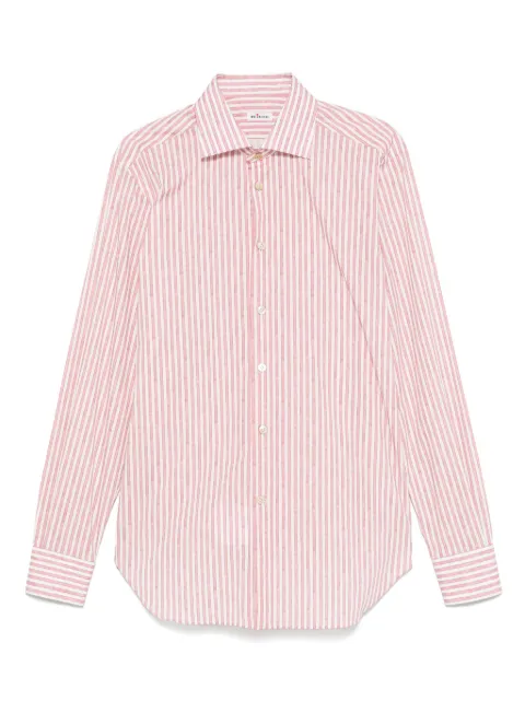 Kiton candy-striped shirt
