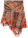 ISABEL MARANT graphic-print mini skirt - Orange