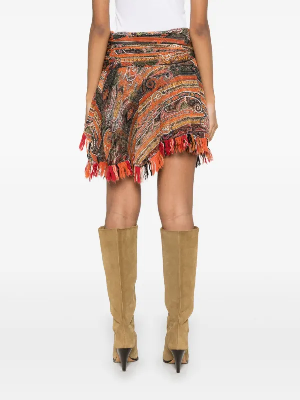 スカート ISABEL MARANT Woman Skirt Orange JU0356FAC2J05I 11OR ROLANDE SKIRT Woman orange | ISABEL MARANT Official online store