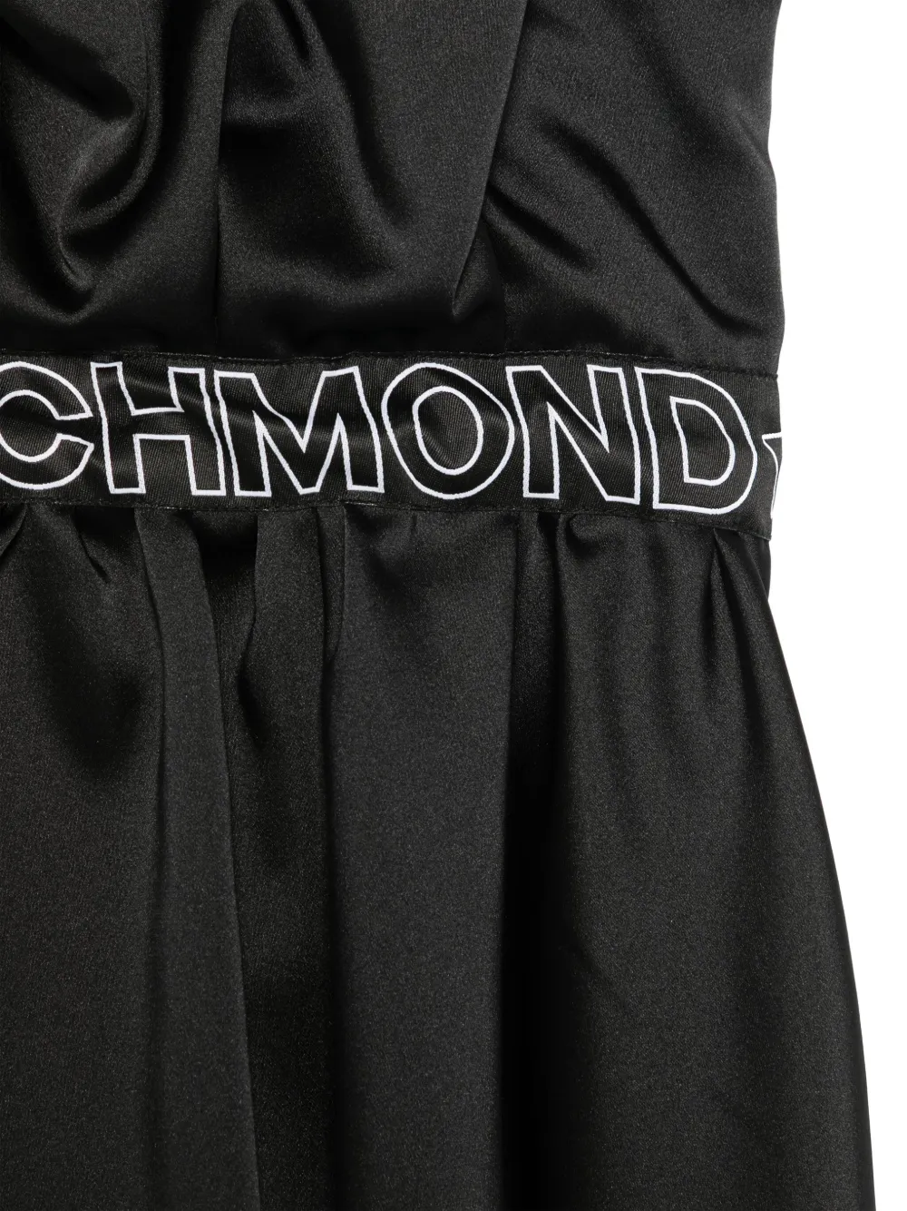 John Richmond Junior Jurk met logoband Zwart