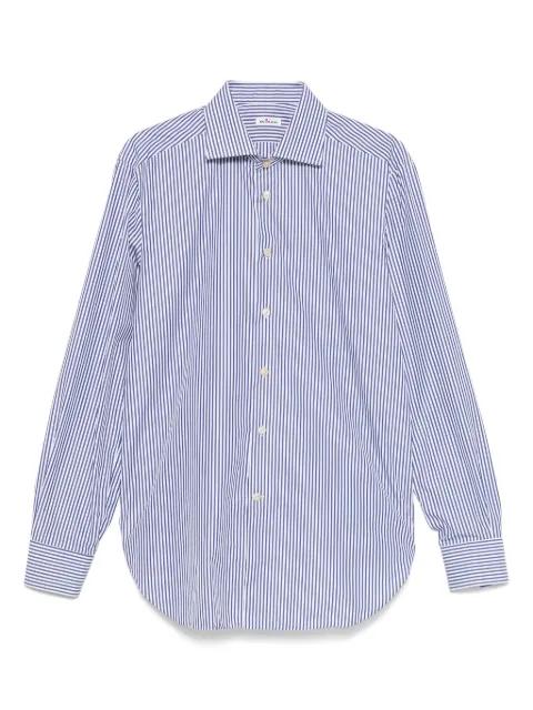 Kiton candy-striped shirt