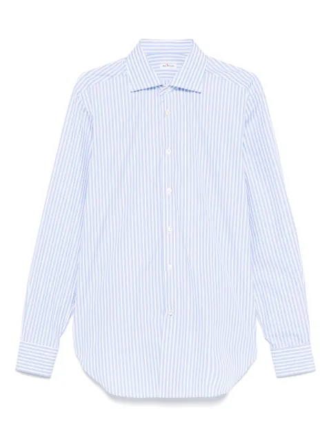 Kiton camisa con motivo de rayas