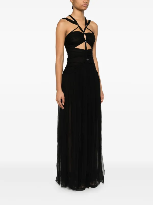 【関税&送料込】Isabel Marant Rafael Long Dress In Silk Crep ISABEL MARANT Rafael embellished braided silk-crepon maxi