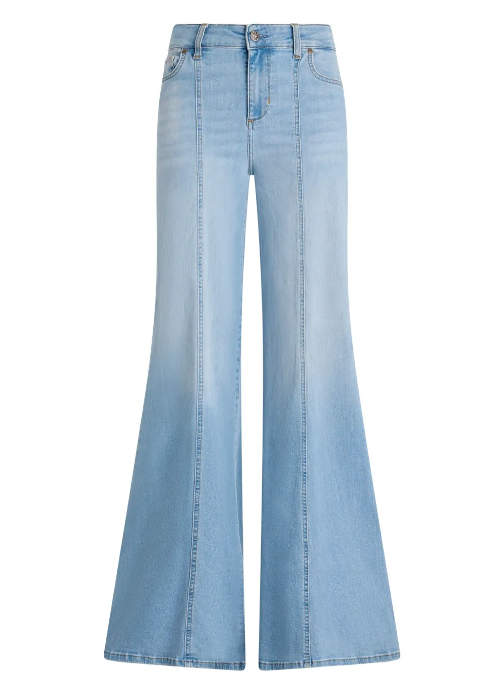 Liu •jo High-waisted Super-flared Jeans In Blue
