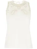 Paul Smith sleeveless laced top - White
