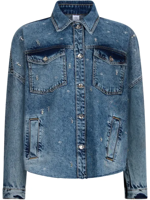 LIU JO Jeansjacke mit Strassverzierung