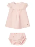 Paz Rodriguez lace-trim collar dress - Pink