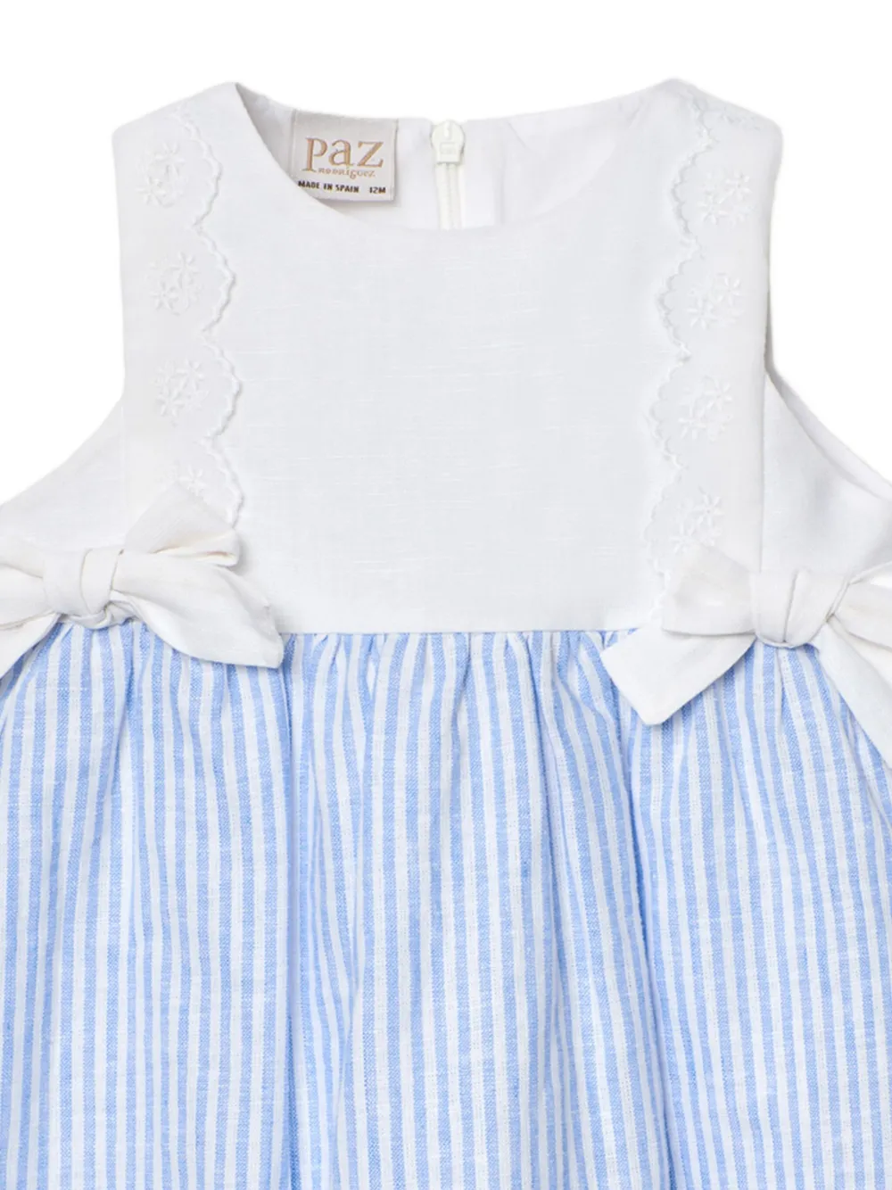 Paz Rodriguez Jurk met strikdetail Wit