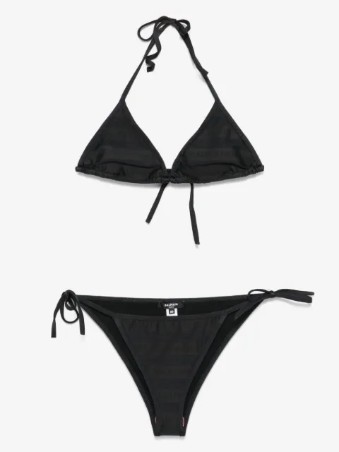 Balmain bikini con logo estampado
