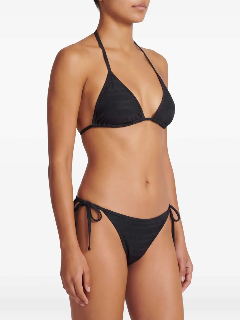 Balmain Bikini met logoprint Zwart