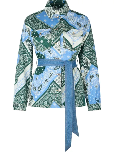 LIU JO printed cotton shirt jacket 