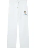 Casablanca diamond column-embroidered track pants - White