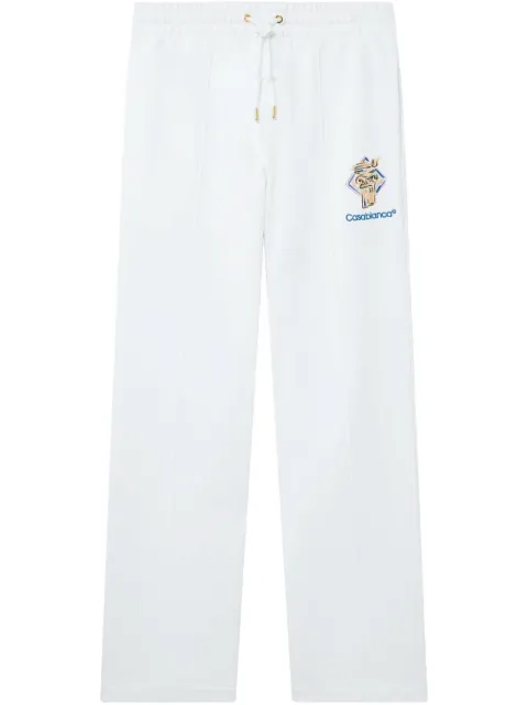 Casablanca diamond column-embroidered track pants