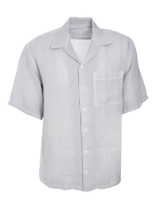 Chemise en lin à manches courtes - 120% Lino - Modalova