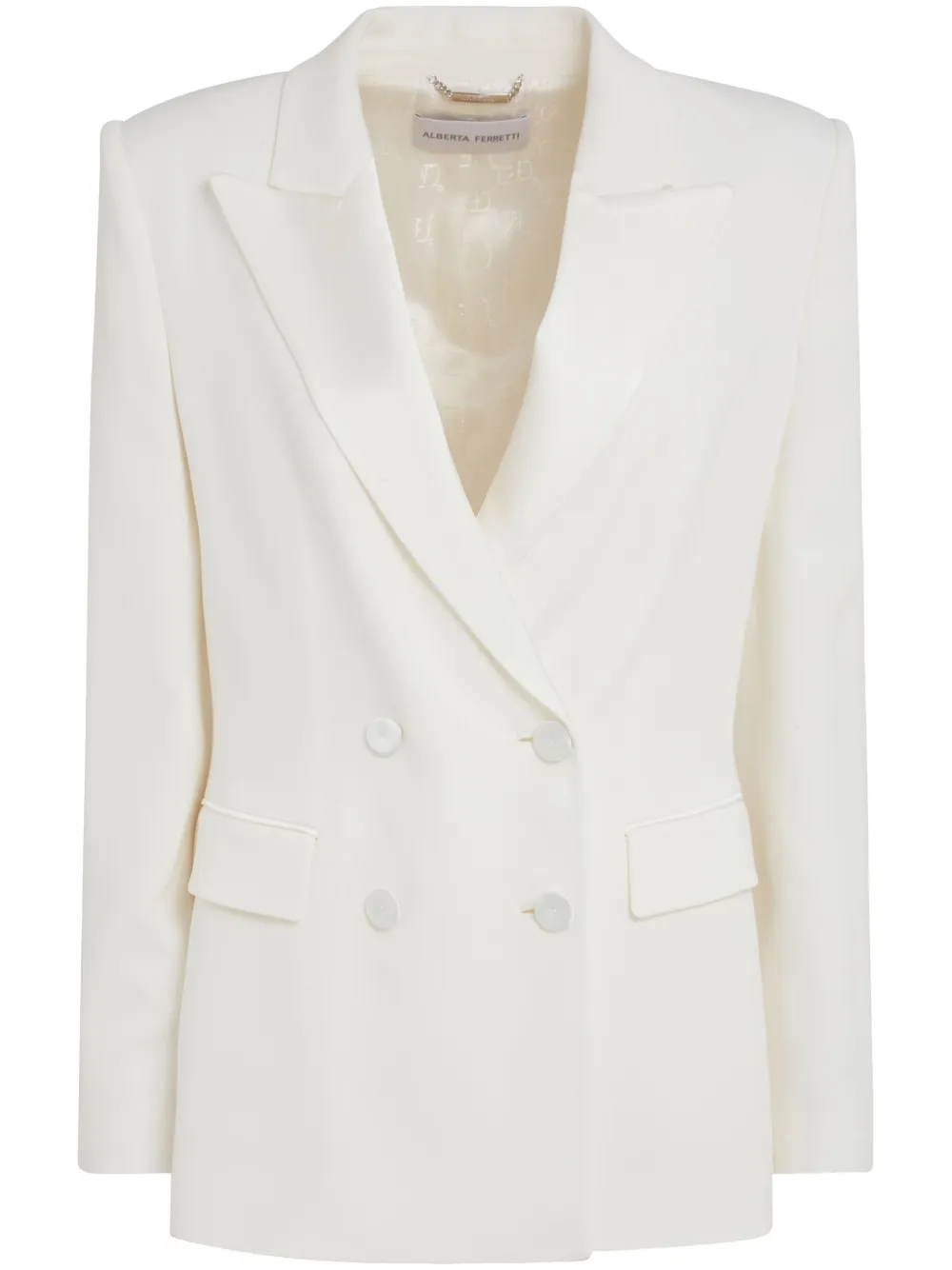 Alberta Ferretti blazer con doble botonadura | blanco | Image 1