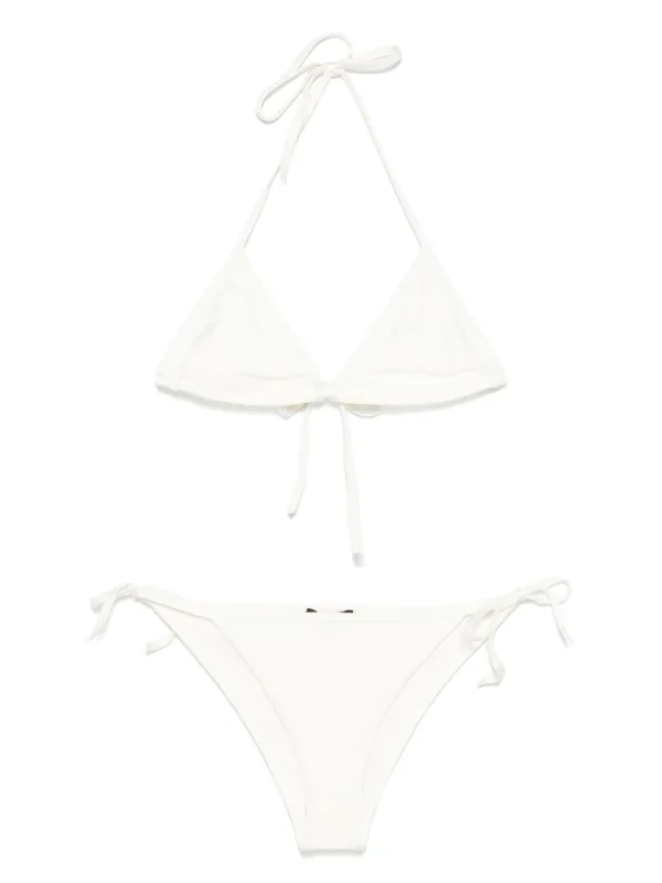 Balmain Logo-print Bikini in White