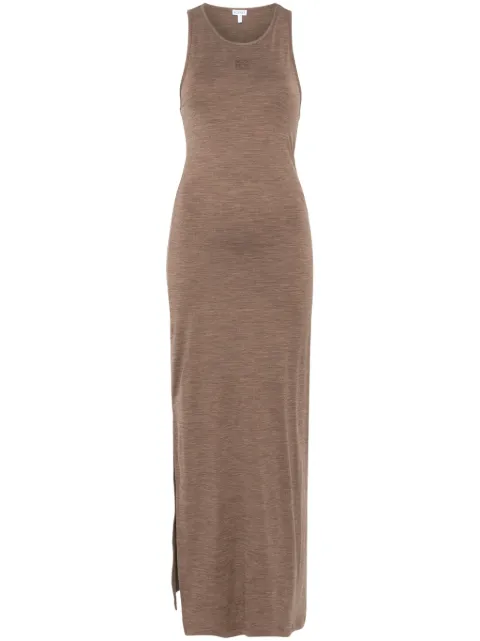 LOEWE Anagram-embroidered maxi dress
