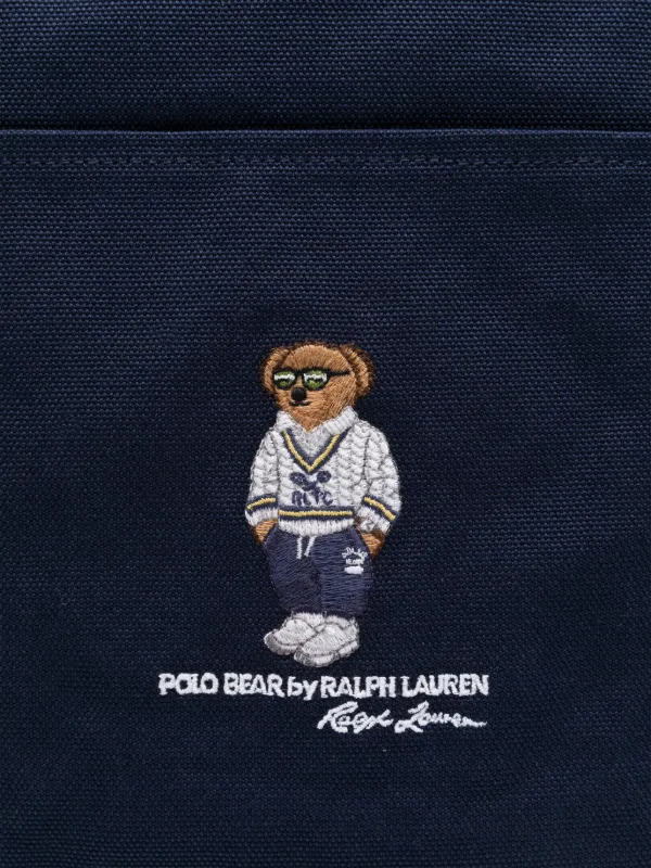 Polo Ralph Lauren Polo Bear Canvas Tote Bag | Blue | FARFETCH
