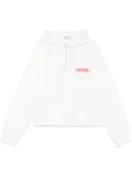 Marni logo-patch hoodie - White