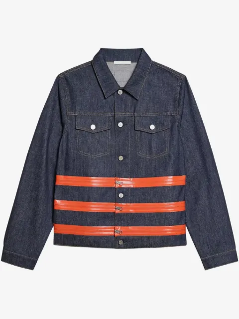Helmut Lang zip-detail denim trucker jacket