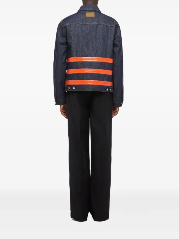 Helmut Lang ジップディテール デニムジャケット | ブルー