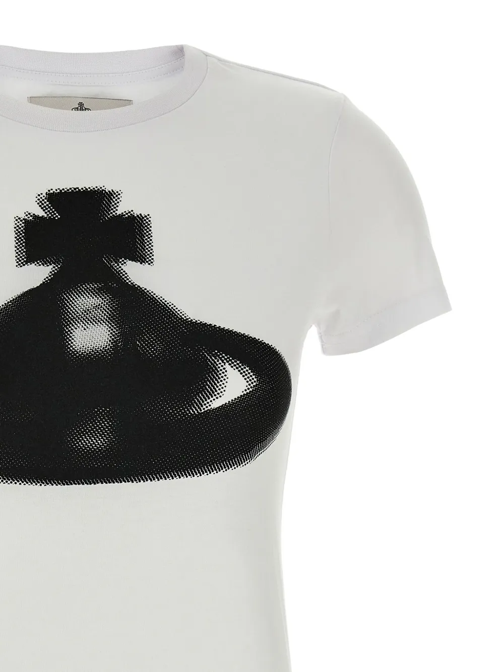Shop Vivienne Westwood Halftone Orb Perù T-shirt In White