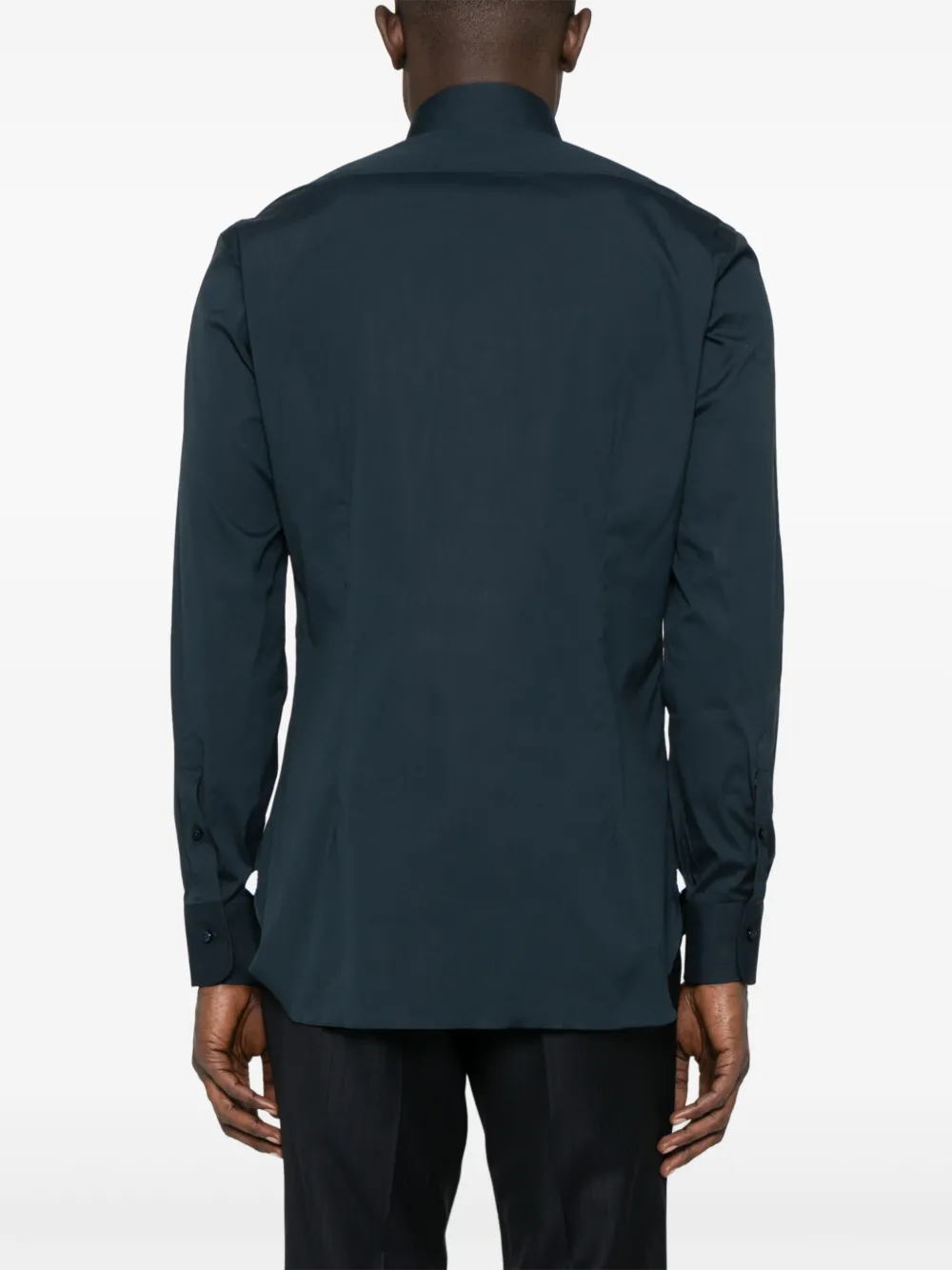 Barba Popeline overhemd Blauw