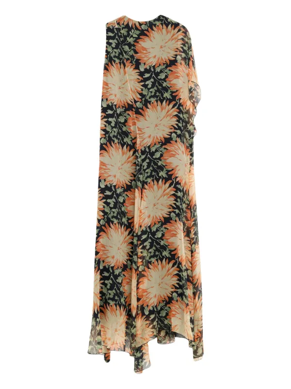 LOEWE floral-print Dress | Orange | FARFETCH