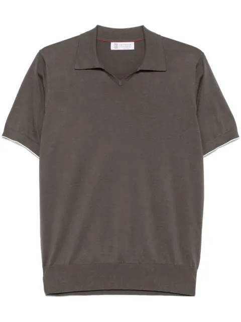 Brunello Cucinelli Polo in maglia fine