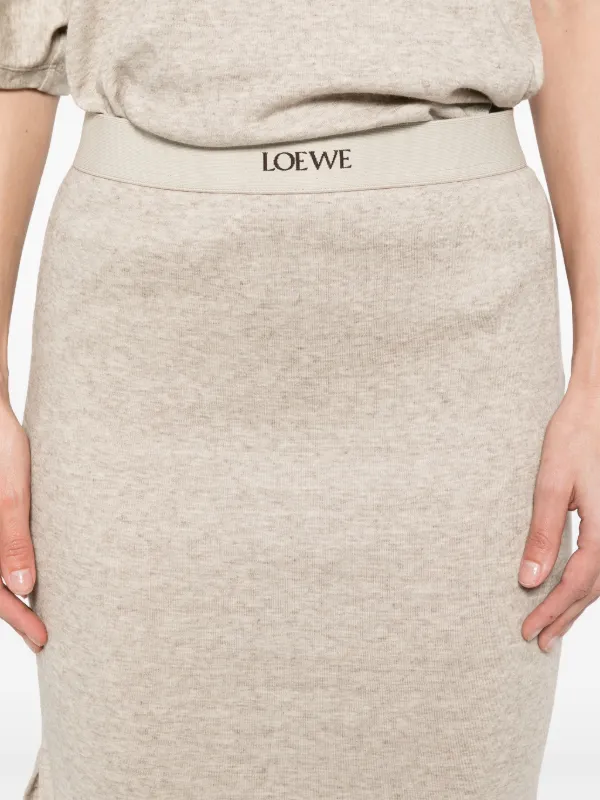LOEWE ロゴウエスト スカート | ニュートラル | FARFETCH JP