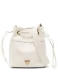 PINKO small leather bucket bag - White