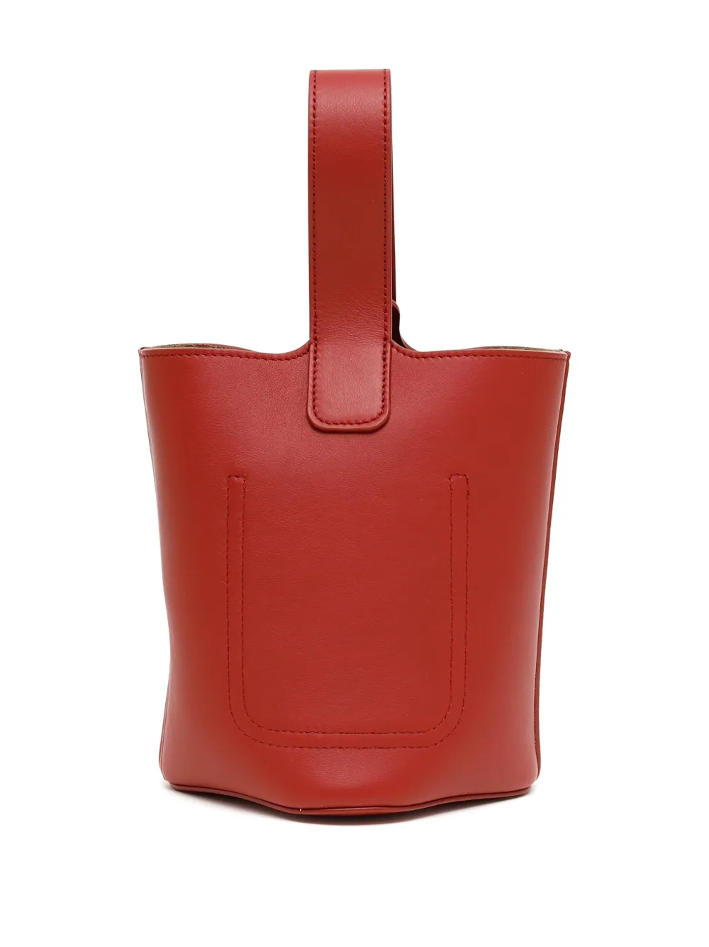 LOEWE Pebble mini bucket-tas - Rood