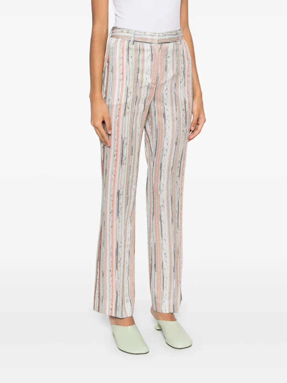 Missoni Gestreepte broek Beige
