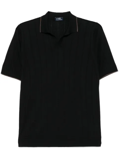 Barba silk polo shirt  
