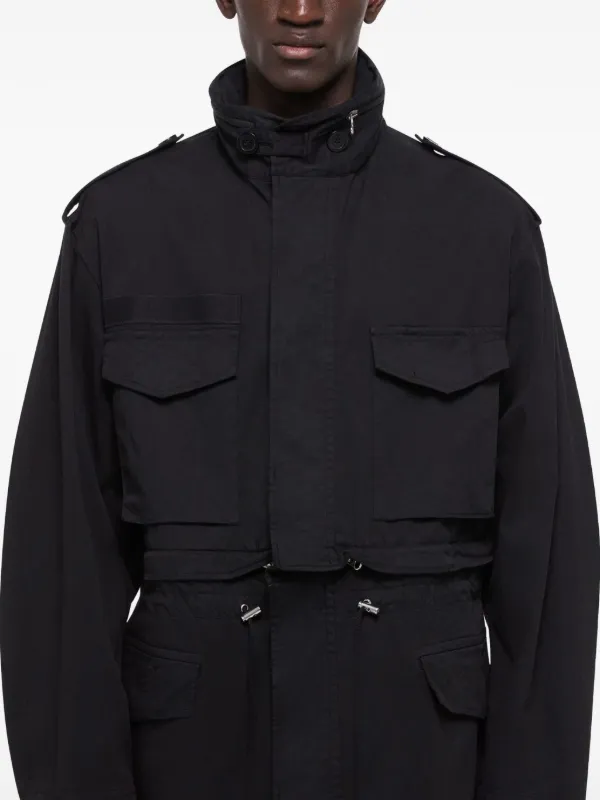Helmut Lang Convertible Field Jacket | Black | FARFETCH RO