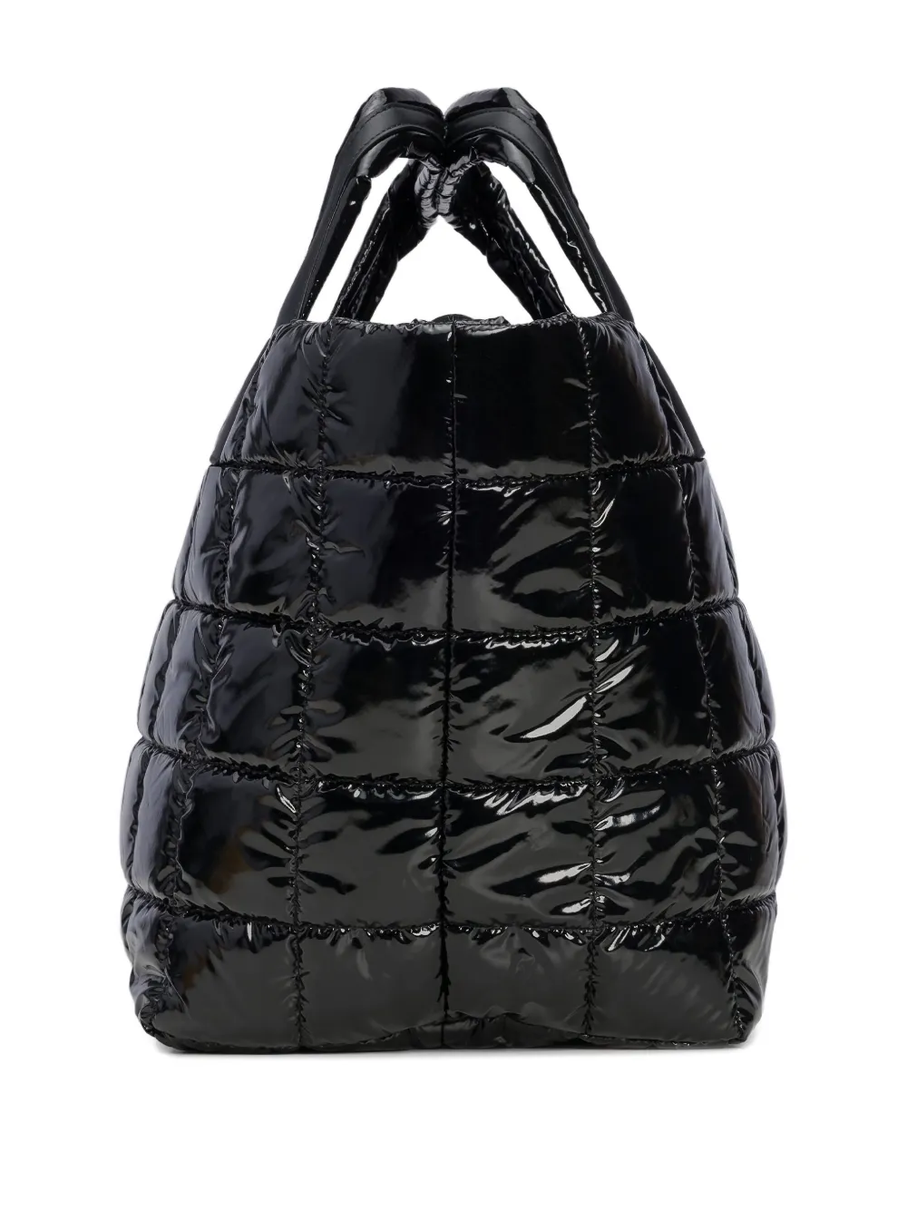 VeeCollective quilted tote bag - Zwart