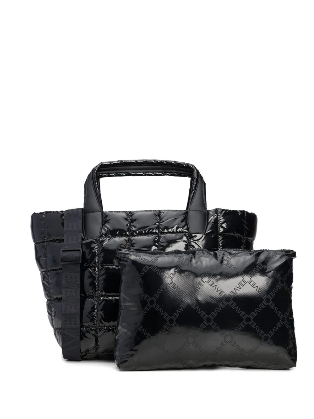 VeeCollective quilted tote bag | Black | Image 1