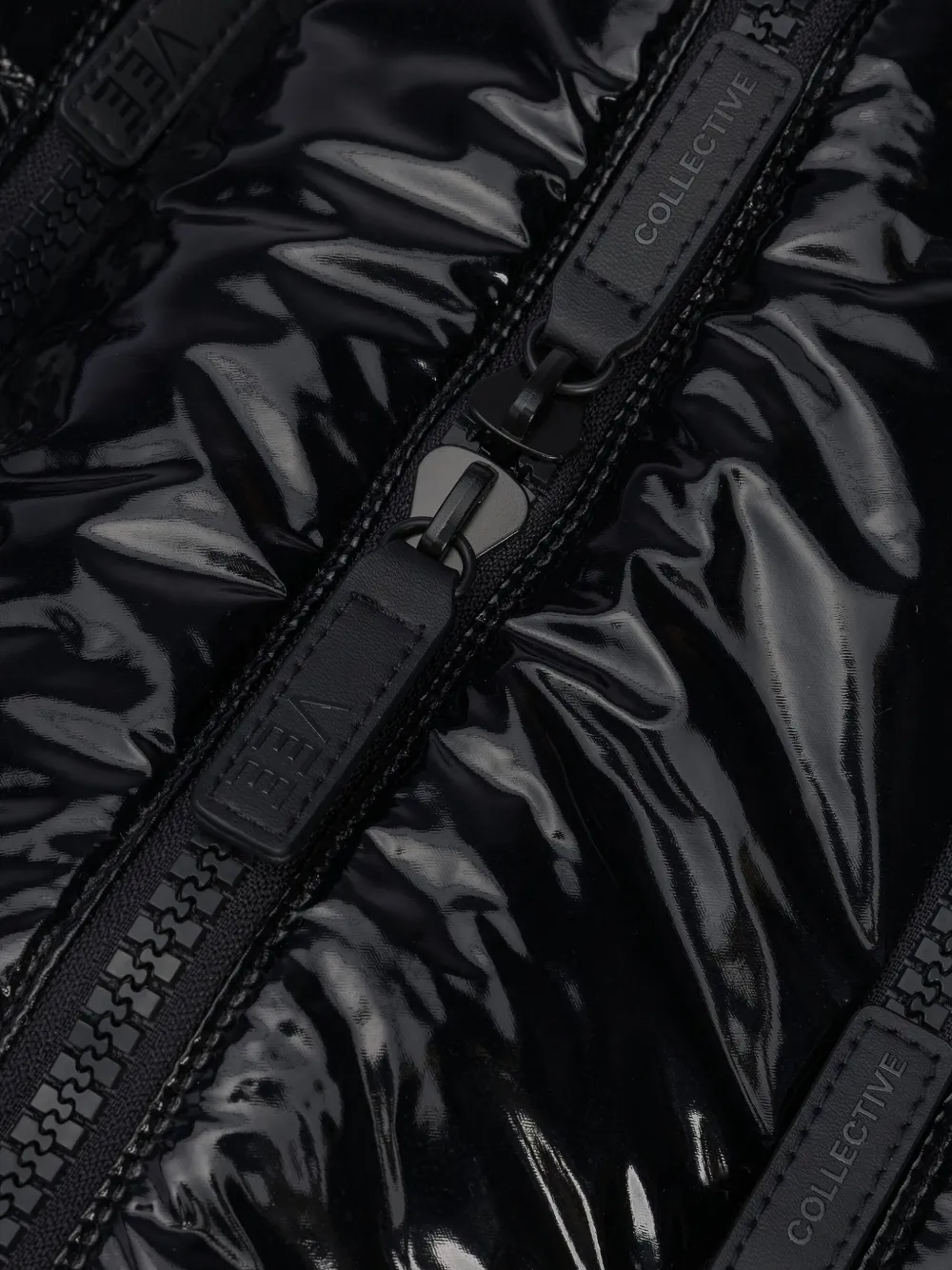 Veecollective Medium Porter Water Repellent Quilted Recycled Nylon Tote In Black