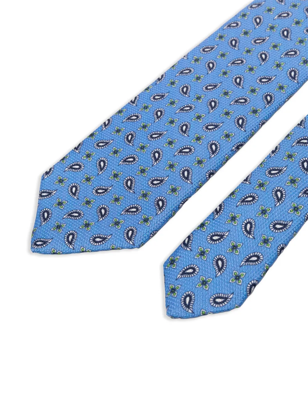 Borrelli silk tie - Blauw