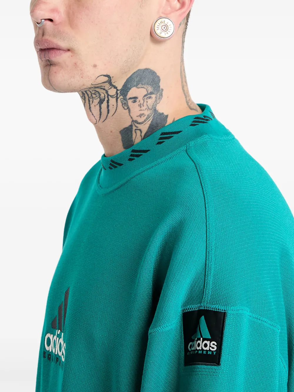 adidas Sweater met ronde hals Groen
