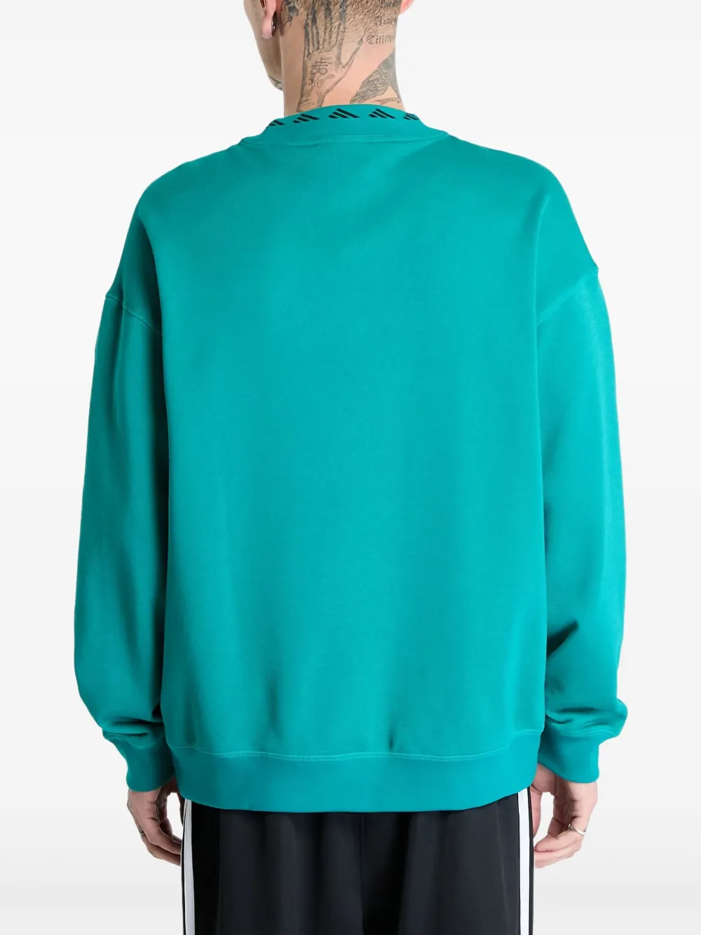 adidas Sweater met ronde hals Groen