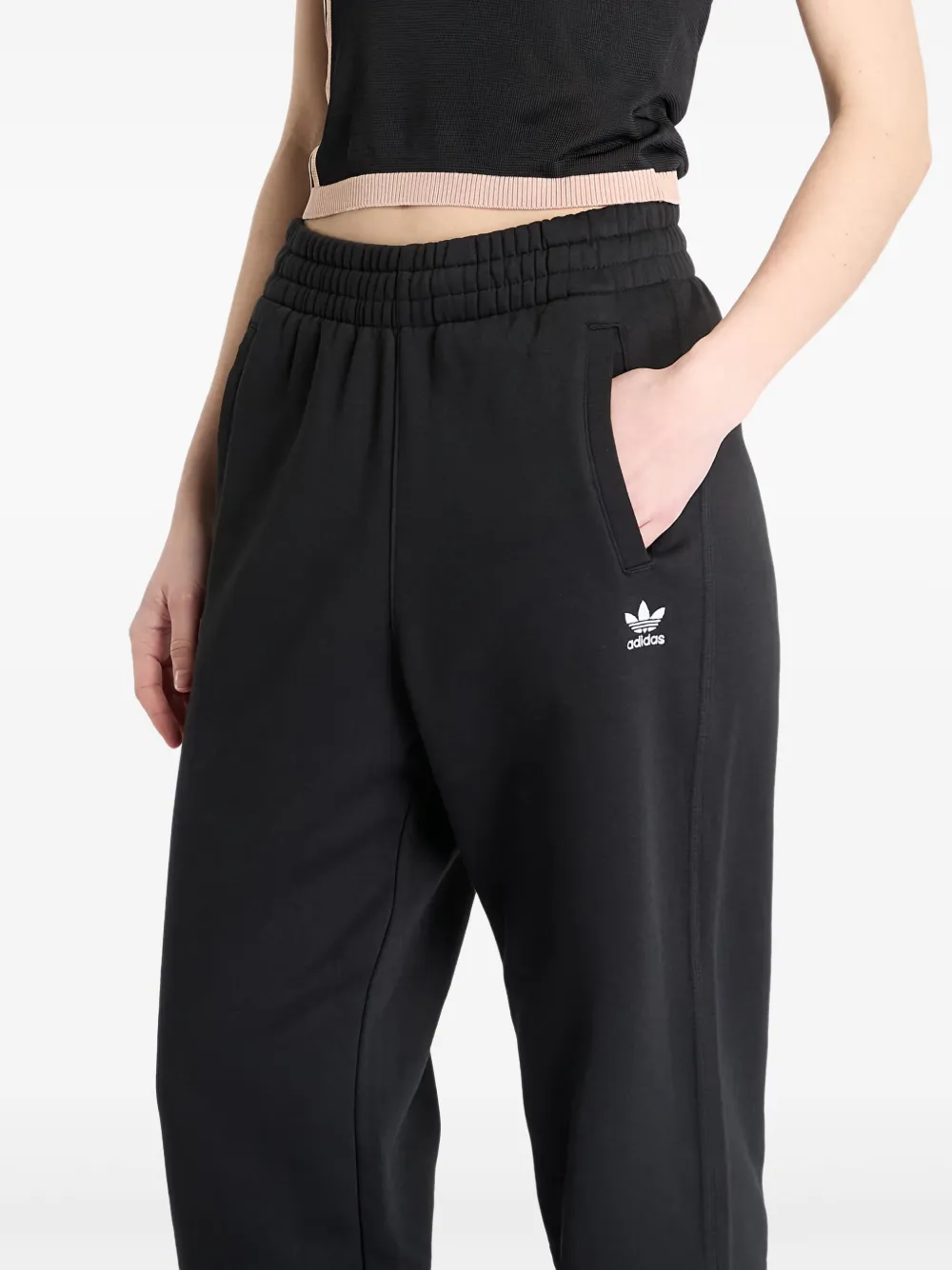 Adidas Originals Elasticated-waist Joggers In Black