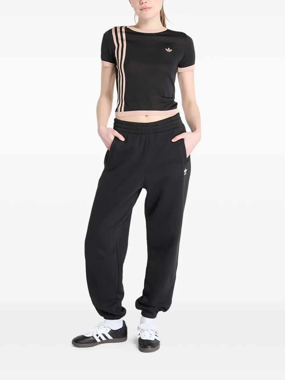 Adidas Originals Elasticated-waist Joggers In Black