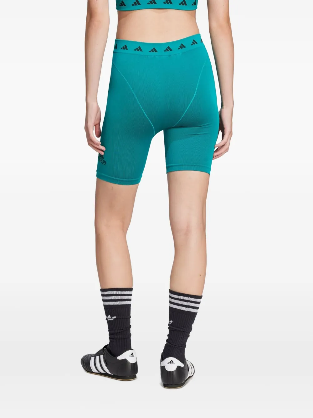 adidas Shorts met logoband Blauw