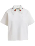 Essentiel Antwerp embroidered shirt - White