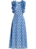 Essentiel Antwerp Hexico midi dress - Blue
