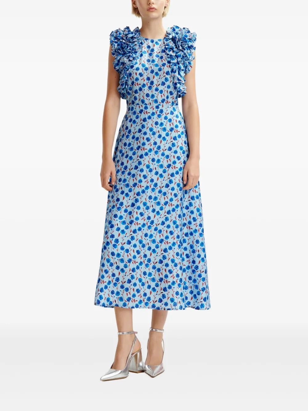 Essentiel Antwerp Midi-jurk - Blauw